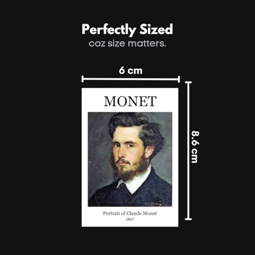 Image of Claude Monet Paintings Poster Mini Posters (Set of 15) Aesthetic Polaroids (8.6 x 6 cm) | Monet Painting | Posters of Monet's Flowering Arches, The Magpie, Vase de Fleurs Paintings & more | Monet Poster