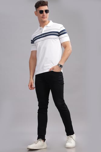 Image of ADRO Regular Fit Polo T-Shirt for Men| Printed Polo T-Shirt | Cotton Polo T Shirt