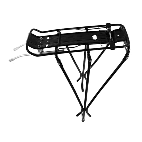 Toddmomy 1Pc Mountain Bike Cargo Rack Durable Rear Rack for of Panniers Backpacks and More Lightweight Stable and Black
