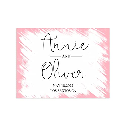 Panneau de bienvenue mariage personnalisé pour guider les invités