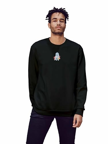 Sweat-shirt pour hommes Green Fish noir idéal pour vos sorties décontractées