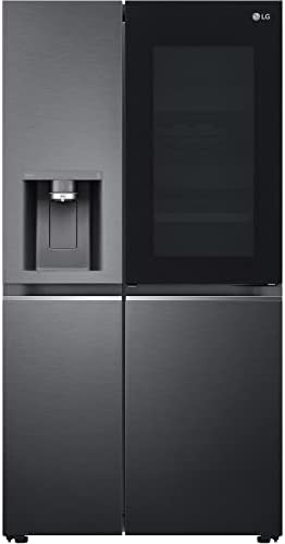 LG InstaView ThinQ American Fridge Freezer With Plumbed Ice And W...