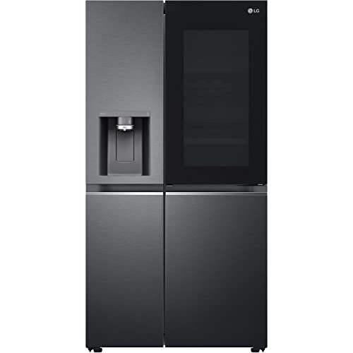 LG InstaView ThinQ American Fridge Freezer With Plumbed Ice And W...
