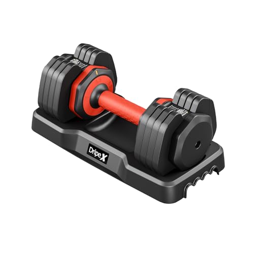 Dripex Adjustable Dumbbell 11KG with Anti-Slip Handle
