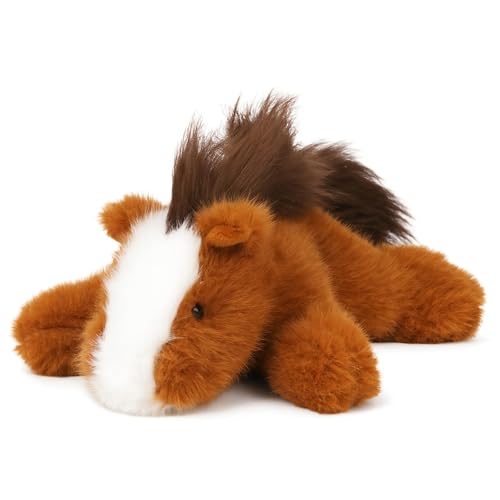 Joalpysm Pferd Kuscheltier 20cm Weiche Plüschtiere aus PP-Baumwolle Kuscheliges Stofftier für Kinder und Erwachsene Handliche Kleine Kuscheltiere Pferde Kuscheltier als Dekoration und Geschenk
