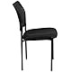 Flash Furniture Jana Comfort Beistellstuhl, stapelbar, Stahl, Schwarz