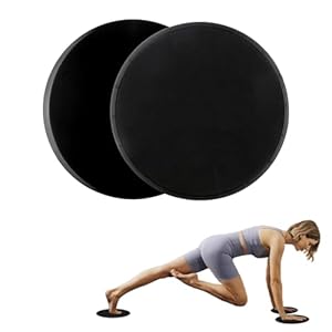 GeluEla Exercise Sliders, Core Sliders for Working Out, Dual Sided Gliding Discs Use on Carpet or Hardwood Floor, Lightweight and Perfect Fitness Apparatus for Training Abdominal Core Strength