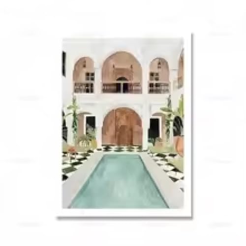 Poster swimming canvas et impression murale tropicale pour maison - 2
