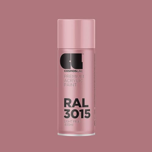Image of Cosmos LAC Acrylic Paint Spray Can for DIY Projects Spray Paint, 400 ml (RAL 3015 Light Pink)