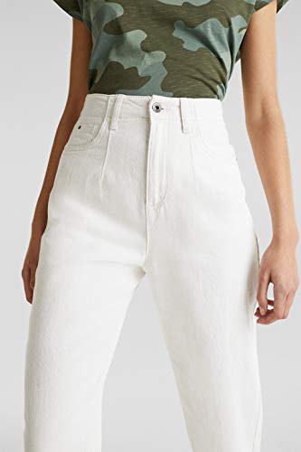 ESPRIT 050cc1b305 Pantaloni, Bianco (110), 38-40