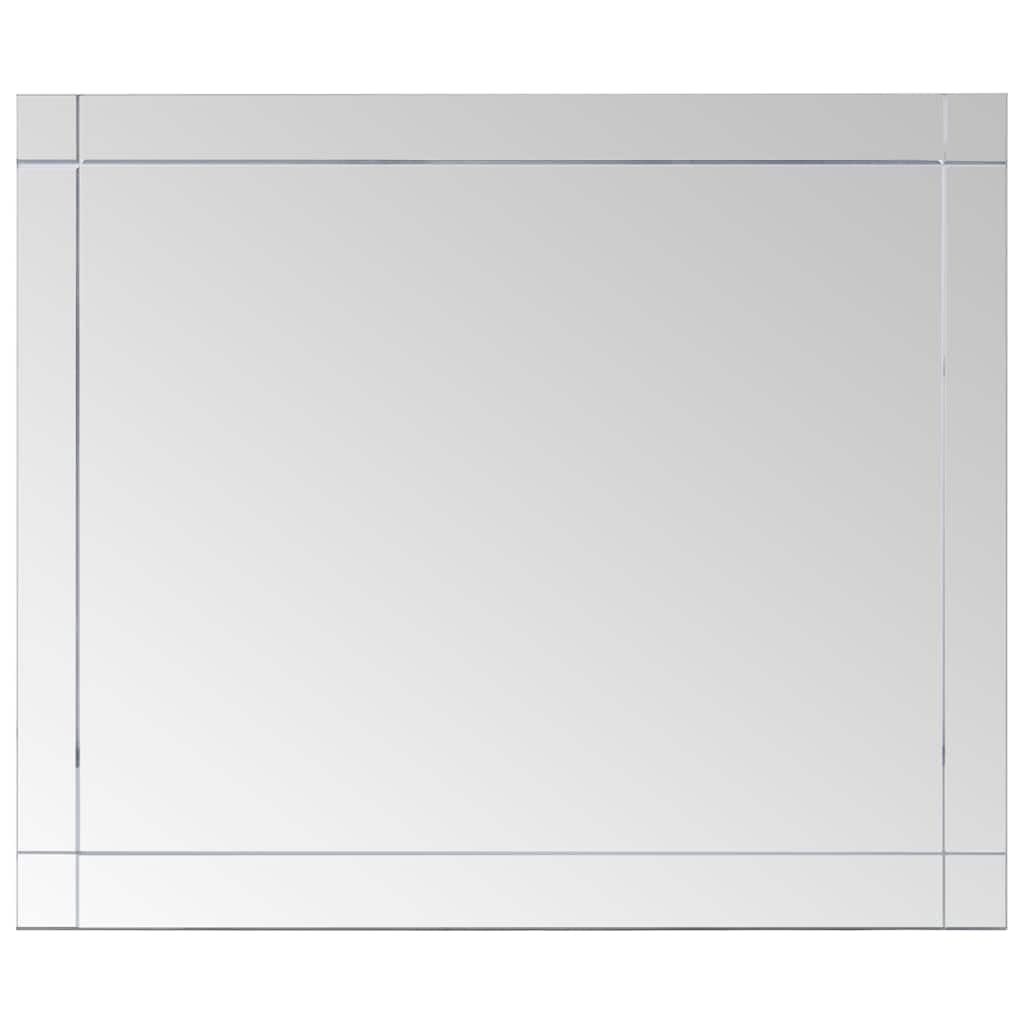 KGHFDVB Modern Wall Mirror 80x60 cm Glass, Cosmetic Mirror for Bathroom or Decoration with Safe Rough Grinding Edge, Easy Wall Mount