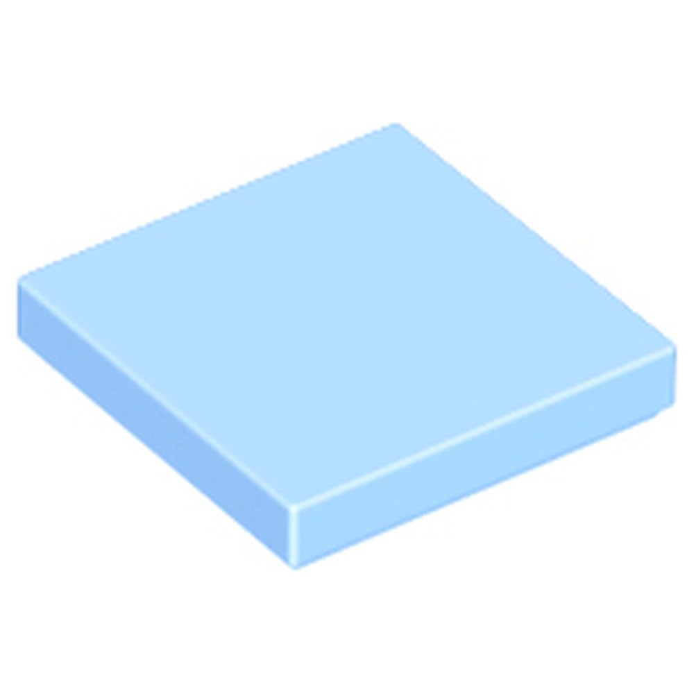 LEGO Tile 2x2, Part Number 3068 (Bright Light Blue, 10, Bricks) — image 1