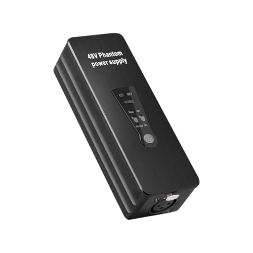 Garende Rechargeable Phantom Power Supply for Microphone Preamp with 18 Hours Runtime