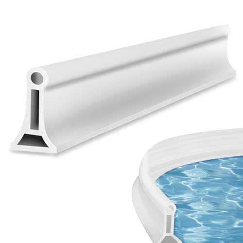 mizikuu 2M Barrera Agua Ducha, Plegable Borde para Plato de Ducha Tira De Silicona Tope Agua Flexible Umbral de Ducha para Cocina Baño Separación en Seco y Húmedo