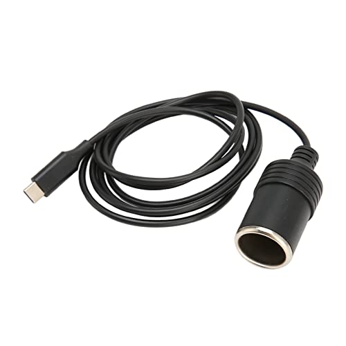 Haofy Adaptateur de Type C vers Allume-cigare, Sortie Stable de 45W pour Voiture Camping, Câble USB C vers Allume-cigare de 4,9 Pieds de Long pour Véhicule