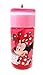 Produktbild Theonoi Kinder Tritan Trinkflasche Wasserflasche wählbar Paw Mickey Minnie Avengers Frozen Spiderman BPA-frei auslaufsicher leicht bruchsicher Schule Sport Fitness (Minnie Maus)