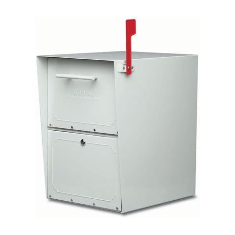 Architectural Mailboxes Oasis Jr. Pearl Gray Mailbox Cover