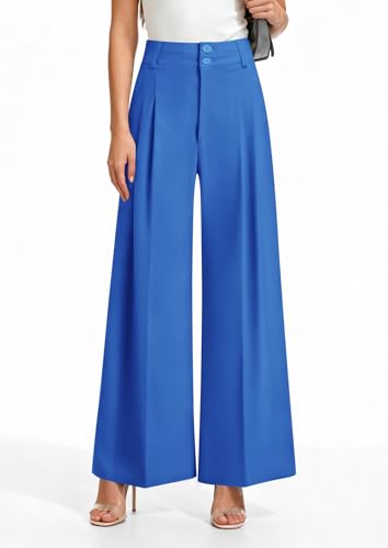 Image of PRETTYGARDEN Women's High Waisted Wide Leg Dress Pants