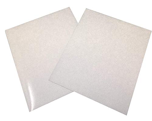 White 3M Scotchlite Reflective Vinyl Sheets Kit 2pc 12 x 10 Adhesive Vinyl for Motorcycles Cars Truck Letters Bicycle Helmets Decals Tets Compatible with Cricut & Silhouette Cutting Machines