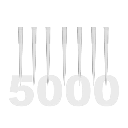 Image of Kashi Scientific 1000uL Universal Non-Filter Pipette Tips, 1mL Sterile Low Binding Clear Pipet Tips with Graduation, DNase /RNase Free [1000uL, 5,000pcs]