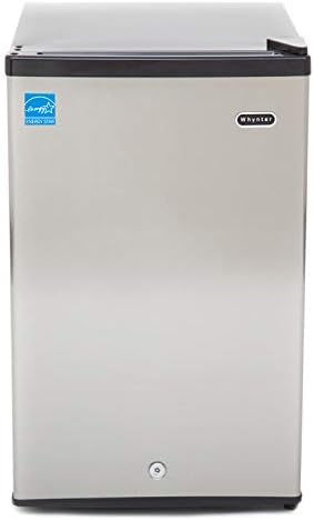 Whynter CUF-301SS Energy Star 3.0 Cubic feet Upright Freezer, Stainless Steel-3, Black