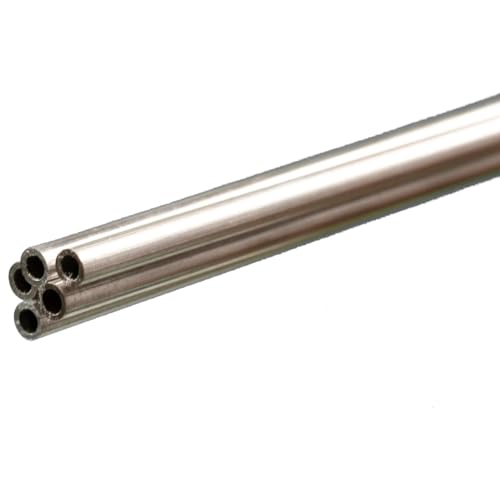 Tube rond en aluminium 3/8 K&S 1108 pour la rénovation de suspensions lumineuses et tringles