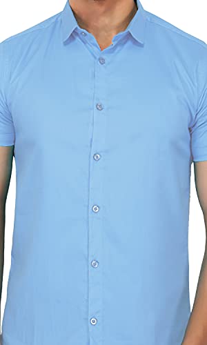 Image of U TURN Men's Casual Solid Stylish Formal Striped Shirt for Men