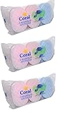 9 x Exfoliating Bath Sponge for Adults and Kids, 3 Packs of 3 Massage Sponges...