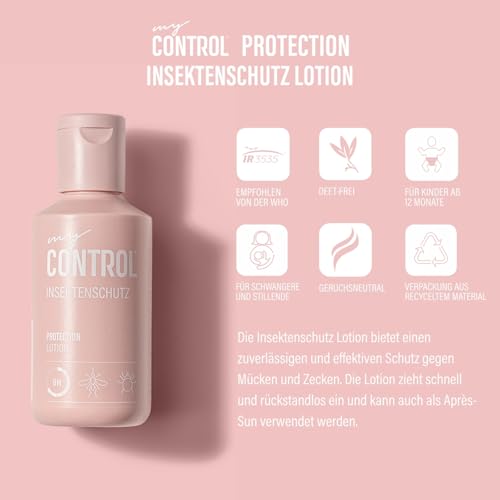 my Control Protection Insektenschutz Lotion l Schutz vor Mücken und Zecken l auch für Kinder, Schwangere und Stillende geeignet