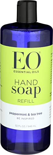 EO, Hand Soap Peppermint Tea Tree Organic, 32 Fl Oz