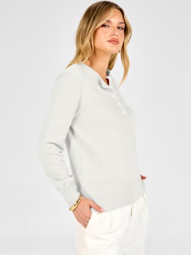 ANRABESS Women Henley Long Sleeve Lightweight Fall Sweaters - Image 3