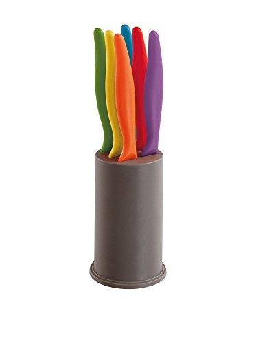KITChen Artist MEC112 6 Couteaux Steak avec Base de Rangement, Multicolore Cover