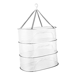 Angoily Suncai Com Heavy Duty Mesh Laundry Basket Outdoor Clothes Drying Rack Hanging Drying Net for Socks Underwear Quick Dry Hanging Storage Basket