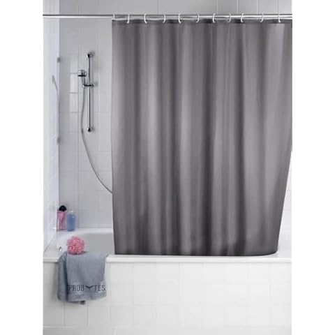 Shower Curtain Waterproof/Anti-Bacterial Mildew Resistant, Hand Washable, and Mold Resistant 180 x 180 cm - 71 x 71 Inch - Plain Colors (Grey) - Lightweight - Stylish - High Premium Quality - Gift Cover