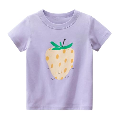 Girls' 2-Pack Puppy Short Sleeve Crewneck T-Shirts Top Tee Size 2-7 Years Girls and Toddler Value Pack Cotton T-Shirt3