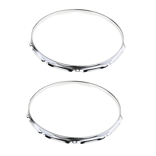Kit de Aros Fundidos para Caja de 14", 10 Agujeros, Bisel de Hierro para Reemplazo de Batería, Color Plateado miniatura 6