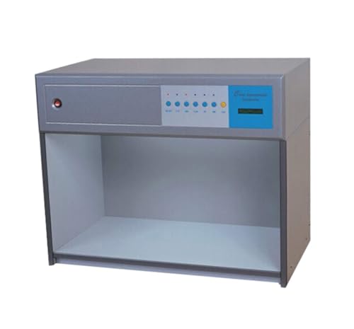 YFYIQI Color Assessment Cabinet Color Matching Box with 5 Light Sources D65 TL84 F UV CWF Applied to Color Difference Testing Industries