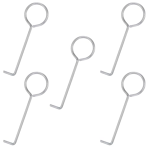 5 PCS Drain Key Lifting Stainless Steel Hook Drain Hook Shower Drain-Removal Tool for Cleaning Remove (Silver)