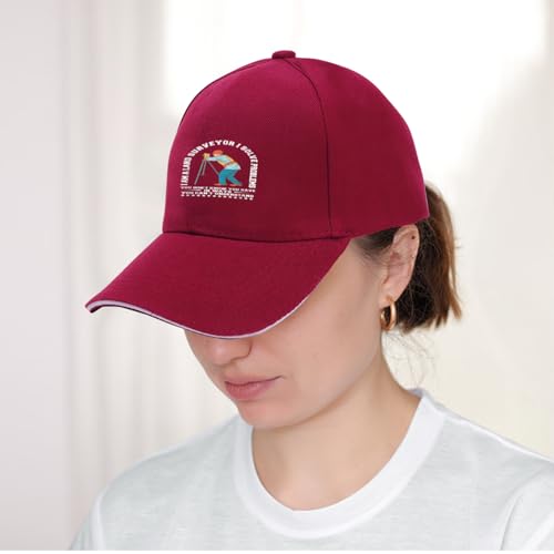 Sandwich Baseball,I AM A Land Surveyor Dad Hat Gifts for Men Women2