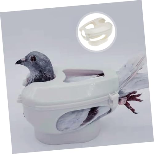 Soporte fijo para palomas con 6 retenedores de comedero 3