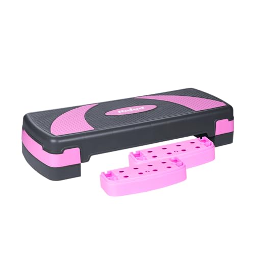 Rebel Step Für Aerobic und Training Fitness 3 Stufen Grau-violett RBA-3225-PU