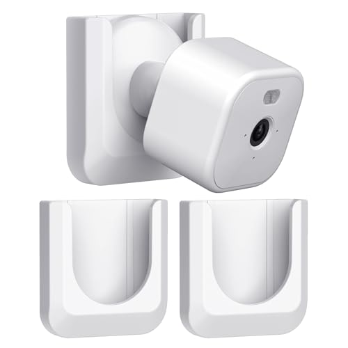 Blink Mini 2 Camera Adhesive Wall Mount Bracket, Strong Adhesive Durable Camera Mount Stand for Blink Mini Indoor Camera, No Drill, No Screws, Decorate Damage-Free, Easy to Install (2 Pack)