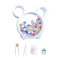 QOMJUFA Kinder Zahndose Milchzähne Jungen Mädchen, Klassische Zahnbox für Milchzähne, 20 Fächer, Weiß, PVC, Reißverschluss, Taufzeremonie