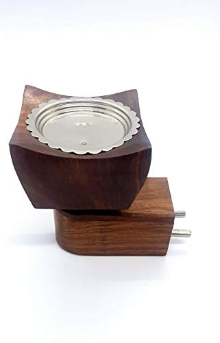 MDTL Mayukh Electric Wooden Plug Sesam Wooden Aroma Oil Diffuser for Fragrance Direct Plug-in Incense Burner/Kapoor Dani,Sturdy Plug for Better Support and Shock Proof.