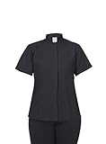 FHS Ladies Clergy Shirt Tab Collar - Short Sleeves (Black, 18)