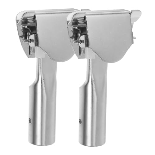 ULTECHNOVO 2 Piezas Accesorios Para Fregonas Trapeador Reemplazar Abrazadera De Mango Palo De Trapeador Clips Para Postes De Fregona Doméstica Clip De Varilla Para Trapeador Planchar Silver