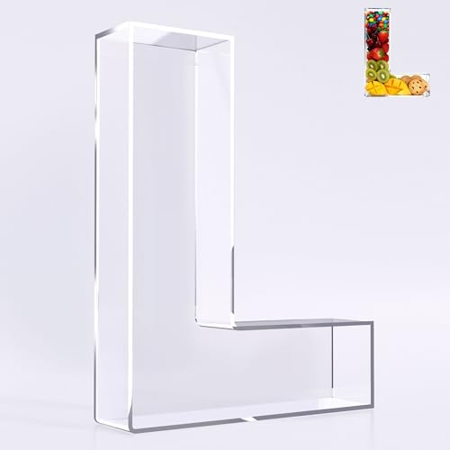 Ledido Reusable 10'' Fillable Acrylic Charcuterie Board Box Letter L by Ledido - Used condition - US$19.16