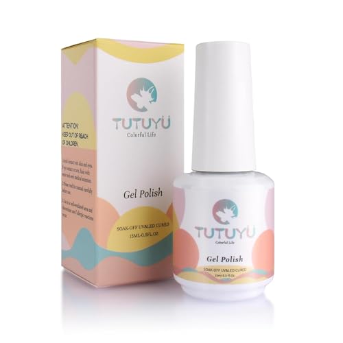 TUTUYU Frosted Sealer Top Coat Gel Nail Polish, 0.51 Oz Matte Gel Polish Top Coat - GP0067
