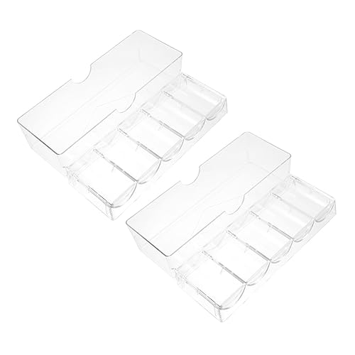 KONTONTY Poker Chips Organizer Poker Chips Box Poker Chips Display Rack Poker Chip Holder Poker Chips Storage Poker Accessories