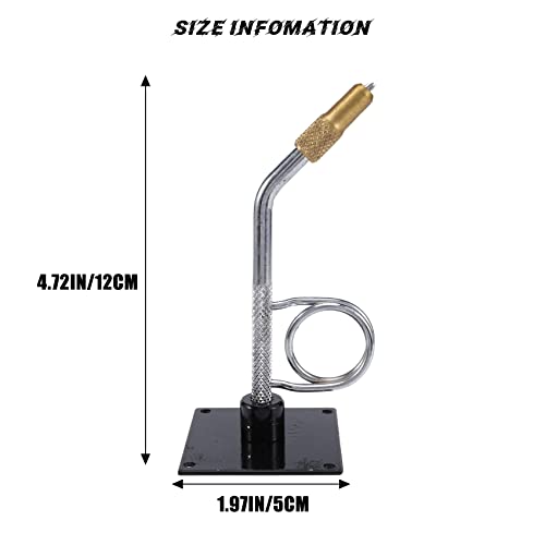 Yothfly Portable Fly Tying Vise With C-Clamp Fish Tackle Kit Travel Alloy Fly Fishing Tackles Hook Binding, Silver&Black&Gold #TOP4